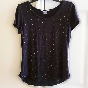 ➰Peter Nygard Short Sleeve Studded Tee➰